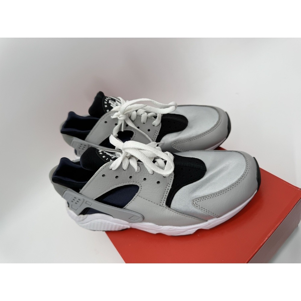 Nike Air Huarache Grey Fog Obsidian Sneakers Retro DD1068-005 Mens Size 8 - Picture 4 of 16